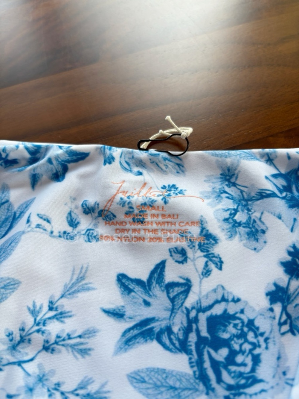 Juillet Wilder Floral Bikini - Izzy Top Large & Bodhi Bottom Small NWT Blue - Picture 7 of 17